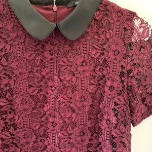 Burgundy Lace Dress